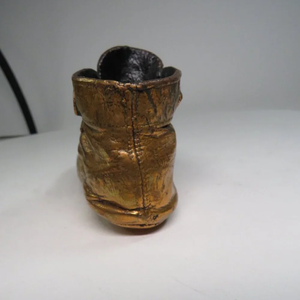Vintage Bronzed Baby Shoe 60s good quality